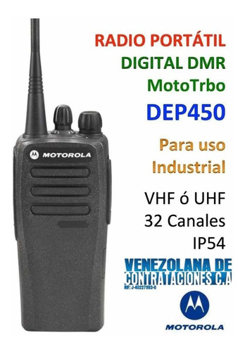 Radio Dep450 Digital Motorola Vhf