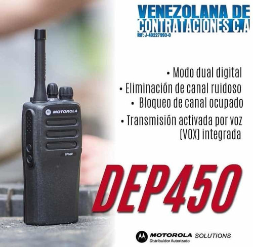 Radio Motorola Mototrbo Dep450 Vhf