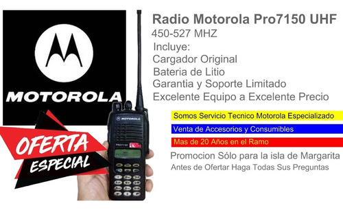 Radio Motorola Pro  Uhf Como Nuevo