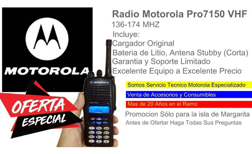 Radio Motorola Pro  Vhf Como Nuevo