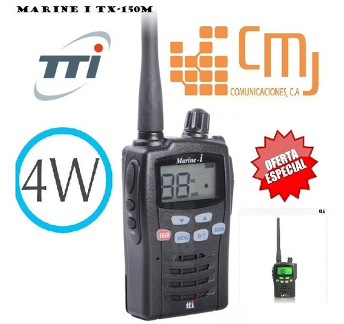 Radio Portatil Marino Tti Modelo Tx -150m Baofeng - Icom