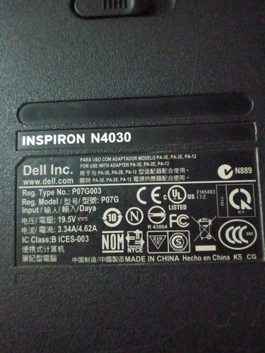 Repuestos De Laptop Dell Inspiron N