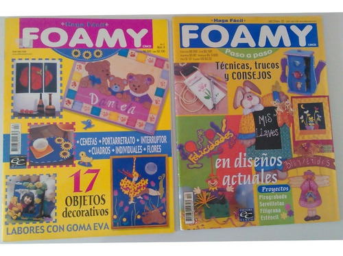 Revistas Manualidades Foamy Haga Fácil Patron 2pack