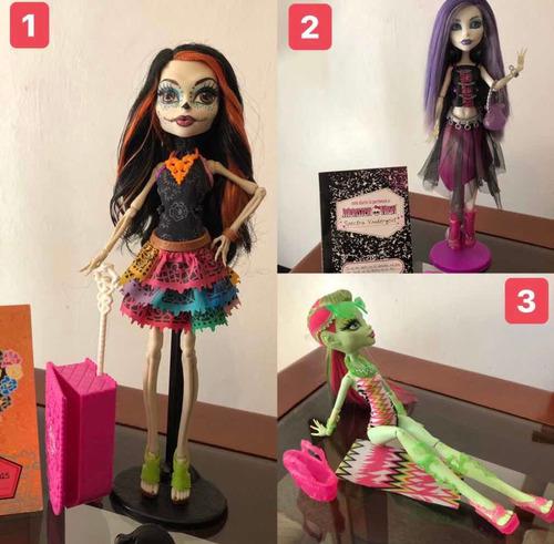 Muñecas Monster High Como Nuevas Con Todos Sus Accesorios