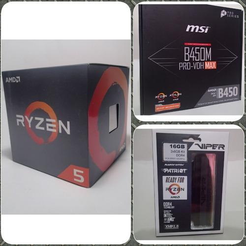 Ryzen 5 2600 Combo(procesador, Memorias, T-madre)