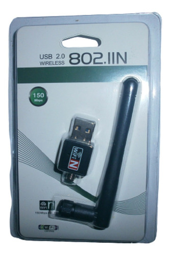 Antena Con Adaptador Usb Wifi Internet Inalambrico 2.4 Ghz