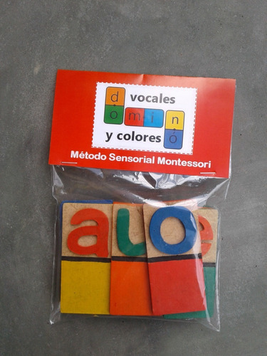 Didactico Domino De Vocales Y Colores