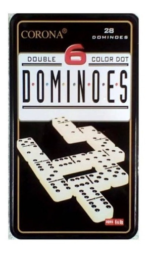 Domino Fino En Estuche De Metal Marca Corona