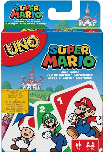 Juego De Cartas Uno Edición Super Mario - Card Game