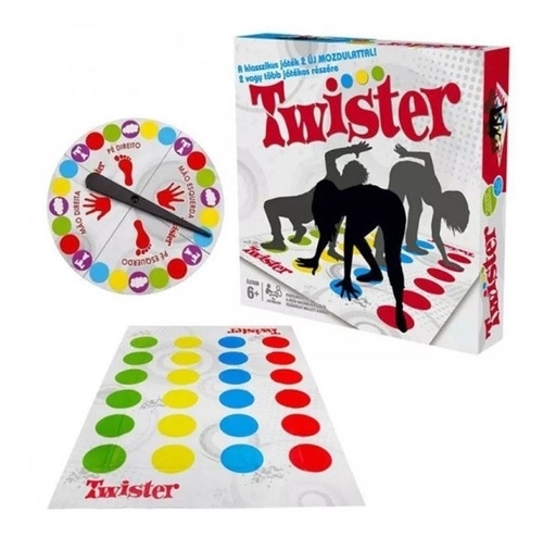 Juego De Mesa Familiar Twister P/niños +6años 50vrds