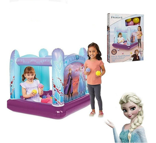 Parque Infantil Inflable De Disney Frozen +20 Bolas