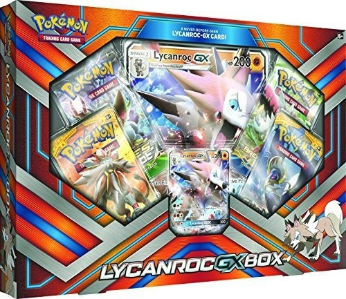 Pokemon Juego De Cartas Lycanroc Gx Box