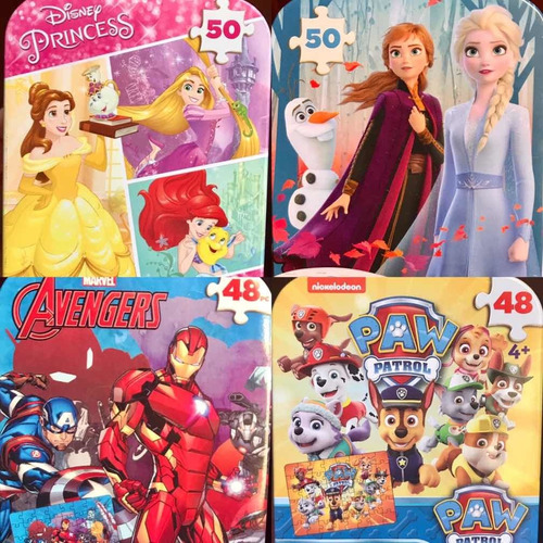 Rompecabezas Disney Princesas, Súper Héroes, Paw Patrol
