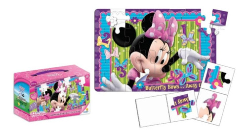 Rompecabezas Minnie Mouse 32 Pzas Decorable Remate.