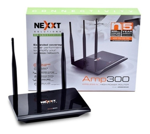 Router Nexxt Amp  Antenas 300mbps Rompemuros