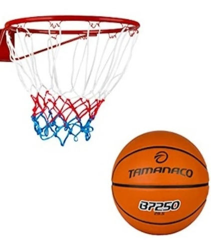 Set De Basket (Aro, Malla Y Balón) Marca Tamanaco