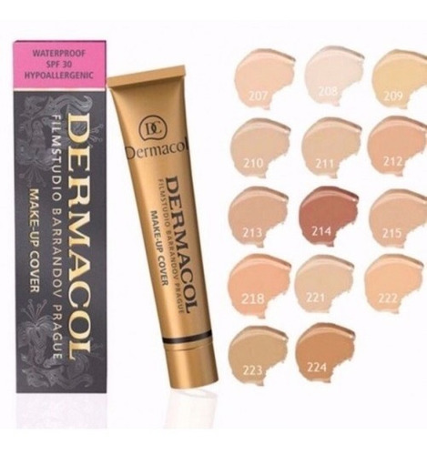 Base Dermacol Excelente Cobertura X 6 Unidades