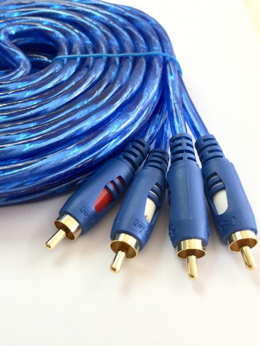Cable Audio Rca Profesional Puntas Oro 24k 5 Metros