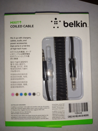 Cable Auxiliar 3.5. Belkin Profesional.