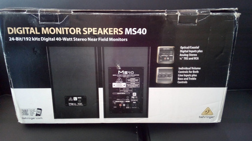 Monitor De Estudio (amplificado) Profesional Behringer Ms40