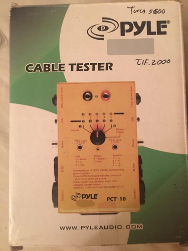 Testes Probador Múltiple De Cables Audio Profesional Pyle