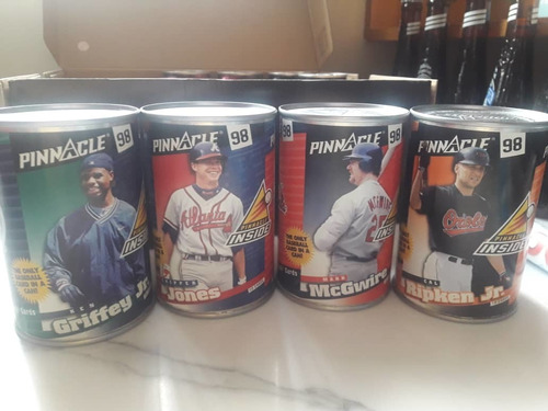 4 Latas Coleccionables Beisbol Pinnacle 