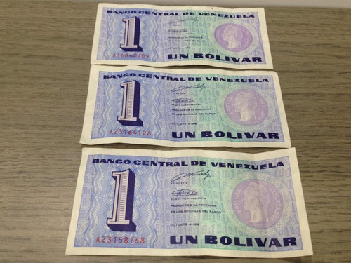 Billetes 1 Bolívar - Tinoquito Octubre  Serial A8