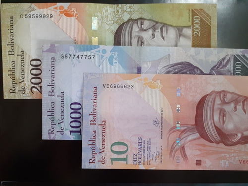 Billetes Venezolanos Serial Repetitivo 5 Veces (4 Verdes)