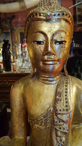 Buda Hojillado En Oro