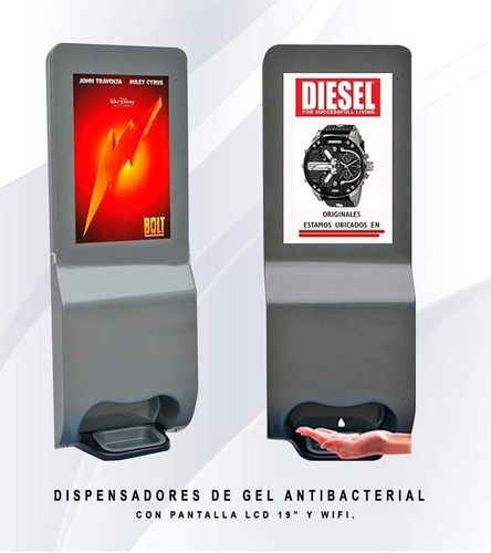 Dispensador De Gel Antibacterial Automatico Con Pantalla