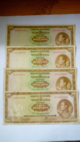 Excelentes Billetes 100 Bolívares