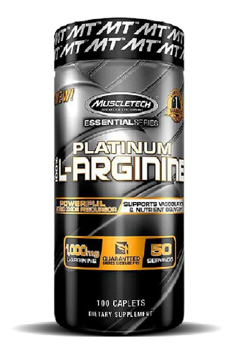 L Arginina Essential Series Muscletech 50 Servicios