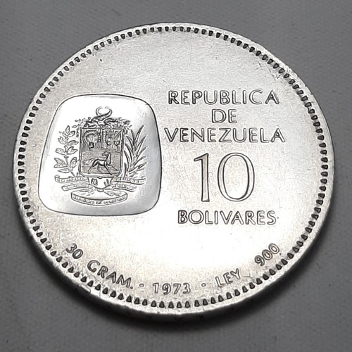 Moneda De Plata Centenario Esfinge Del Libertador Doblon
