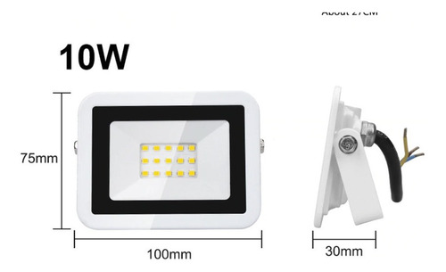 Reflector Led 10w k Ip66 Ac v Ultra Fino Hammer