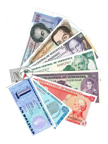 Set De 8 Diferentes Billetes De Venezuela Ef / Sin Circular
