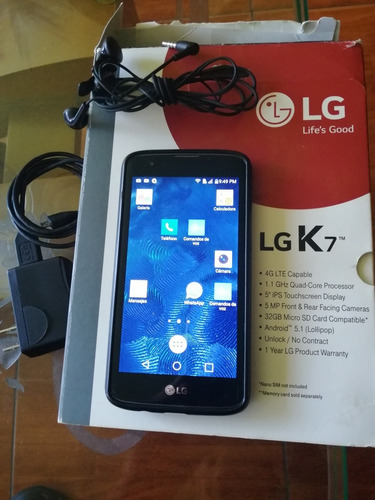 Teléfono LG K7 Como Nuevo Poco Uso Oservelo Fotos