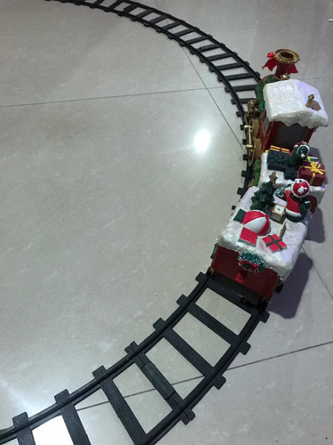 Adorno Tren De Navidad Con Riel