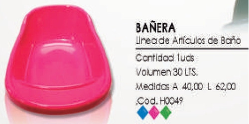 Bañera 30lt Pack 12unidades