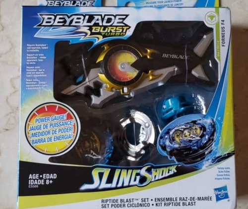 Beyblade Burst Turbo Slingshock Riptide Blast Set Juego
