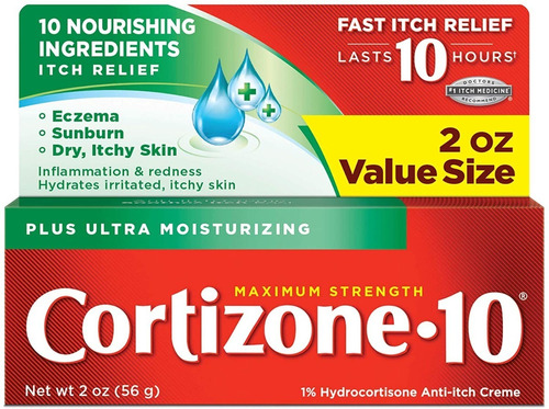Cortizone 10 Crema Ultra Hidratante Dermatitis Psoriasis 56g