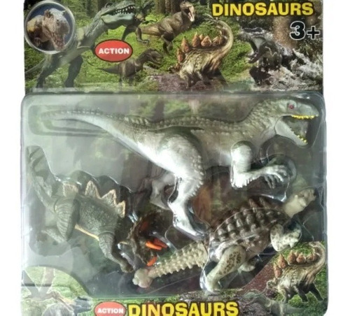 Dinosaurios Set De 3 (alosaurio, Pterosaurio Y Tiranosaurio)