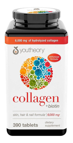 Enciclopedia Collagen + Biotin 390 Tabletas