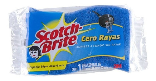 Esponjas Antibacterial Cero Rayas Scoth Brite 3m (5 Und)