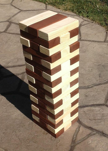 Juego Juguete Jenga Palos Palitos Construcción Mega Gigante