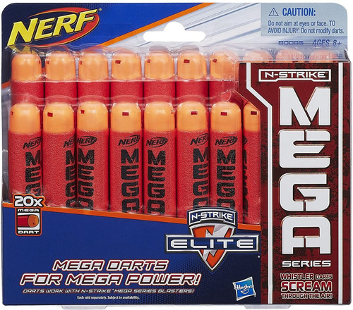 Mega Dardos Nerf 20unidades Serie Elite Mega Originales