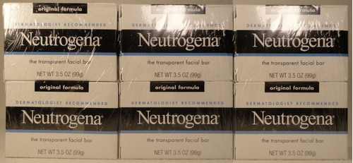 Neutrogena Barra Facial 6 X 99 G Glicerina Con Fragancia