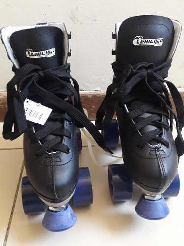 Patines 4 Ruedas Chicago Talla 35 Originales! (45vrd)