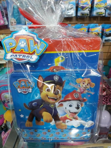 Paw Patrol Lonchera Cartuchera Set Pintar Niño Rompecabeza