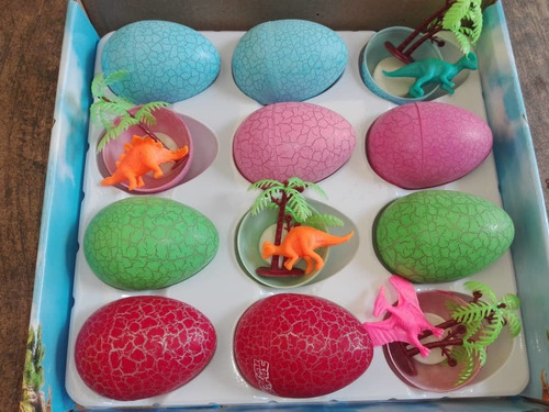 Set De 2 Huevos De Dinosaurio Juguete Juego Niños
