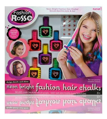 Set De Belleza Fashion Rosse Neon Bright Fashion Hair Chalks